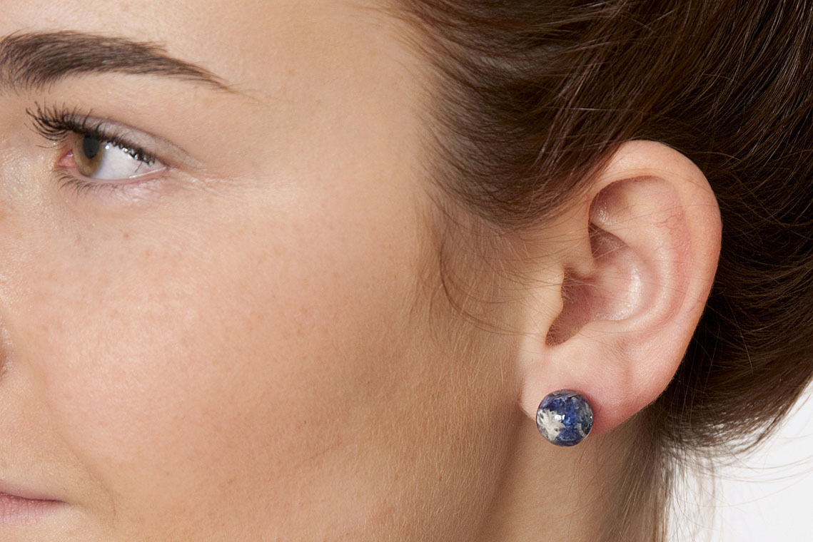 "Cute As A Button" Earrings (Sterling Silver)