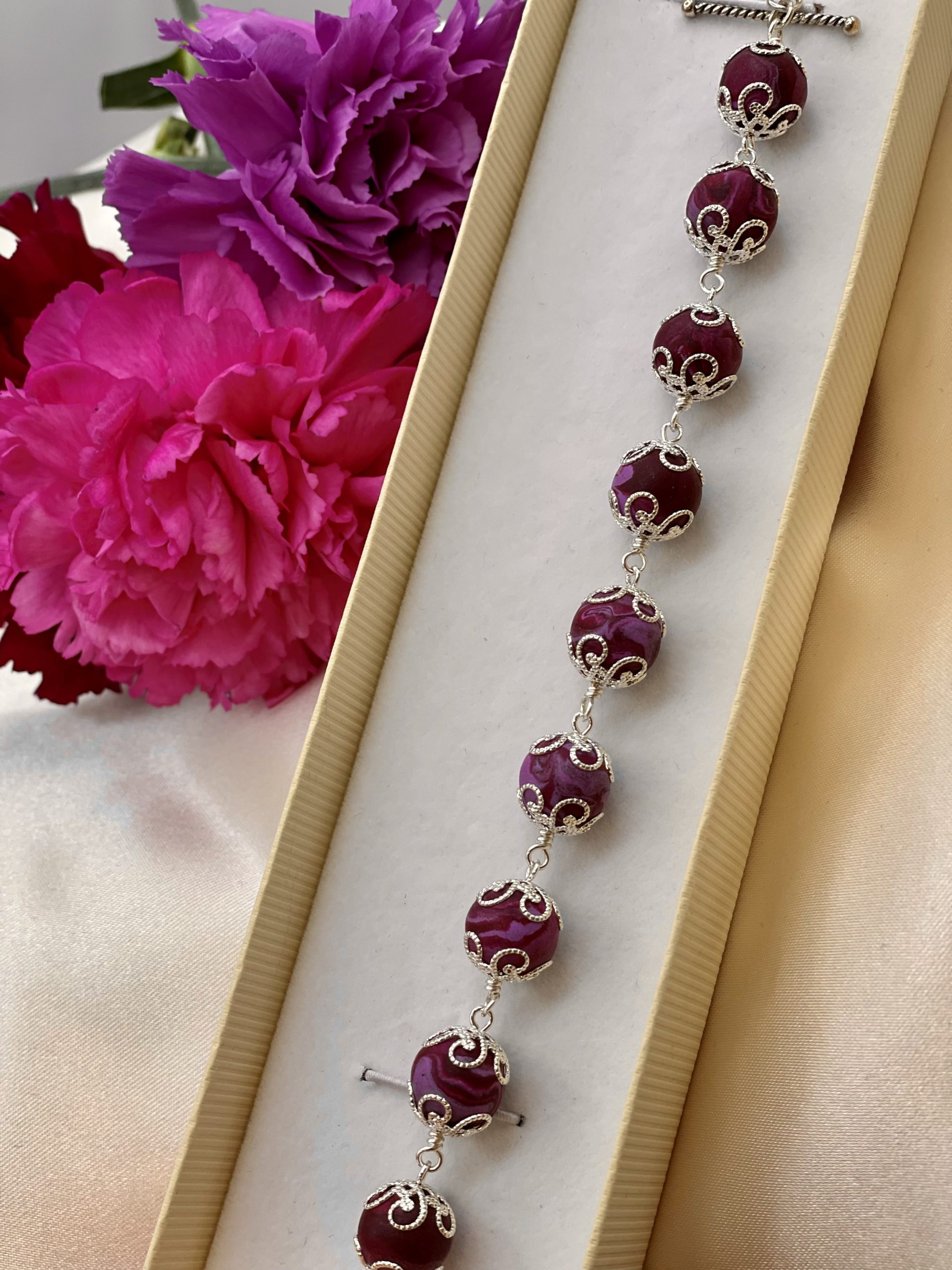 Rose Petal Flower Bracelet - Image 2