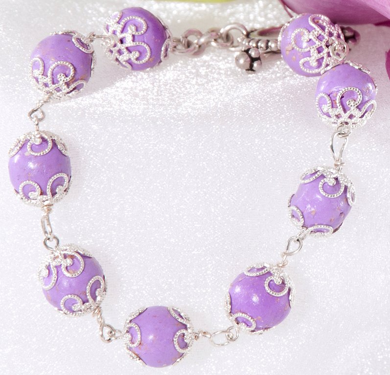 Rose Petal Flower Bracelet